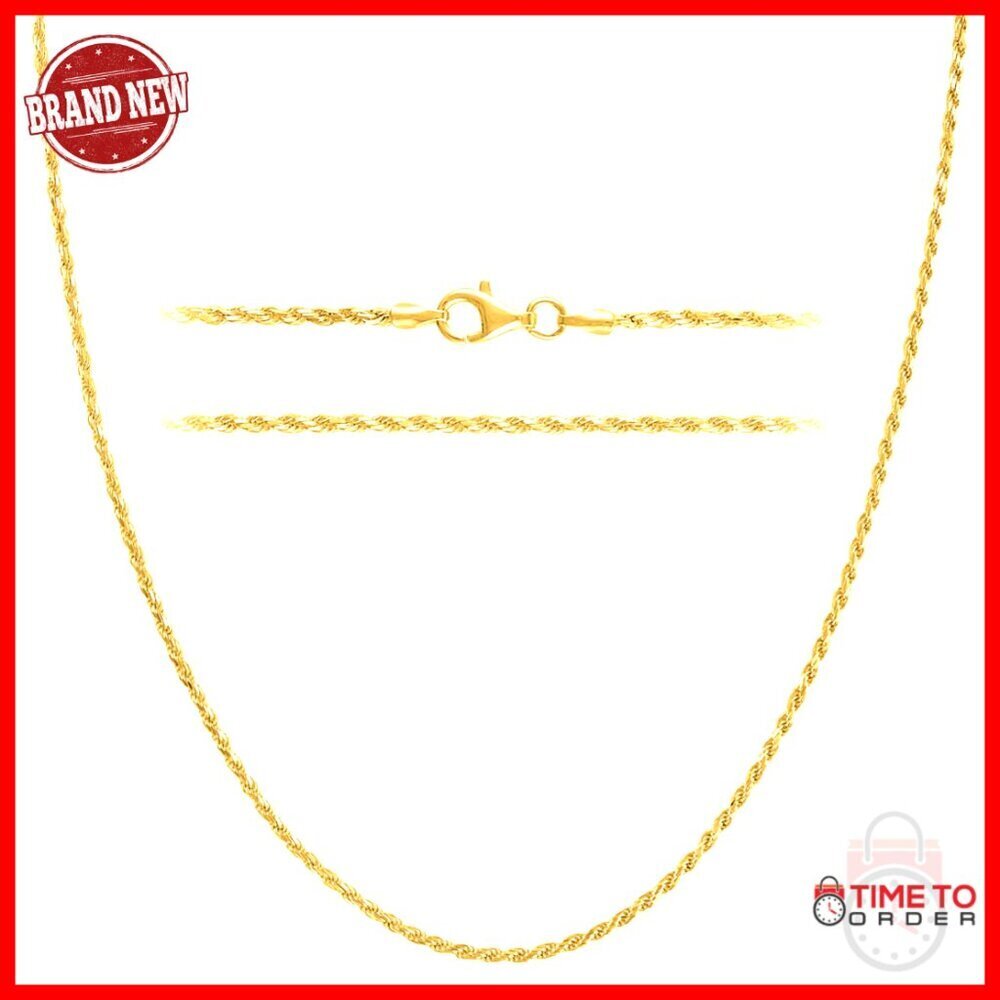 Sterling Silver Diamond Cut Rope Chain Necklace Elegant Minimal Classic Jewelry